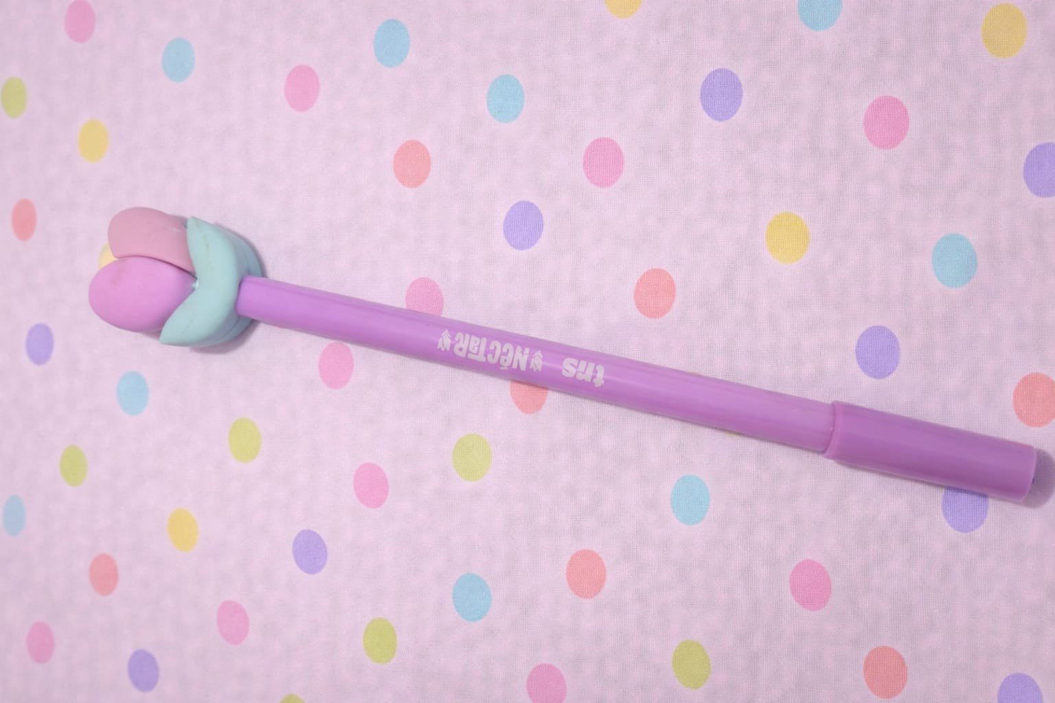 Caneta Esferográfica TRIS Flowers - Tinta Azul