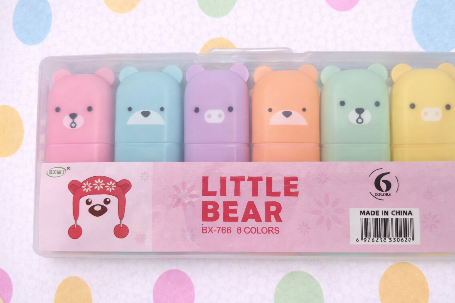 Kit Marca Texto - 6 Unidades - Ursinho